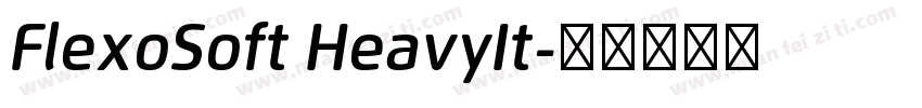 FlexoSoft HeavyIt字体转换